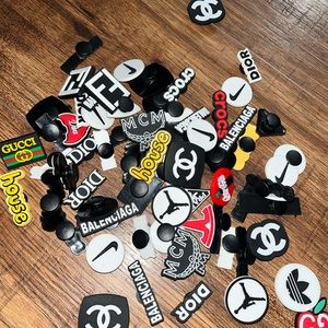 Pack of designer croc jibbitz